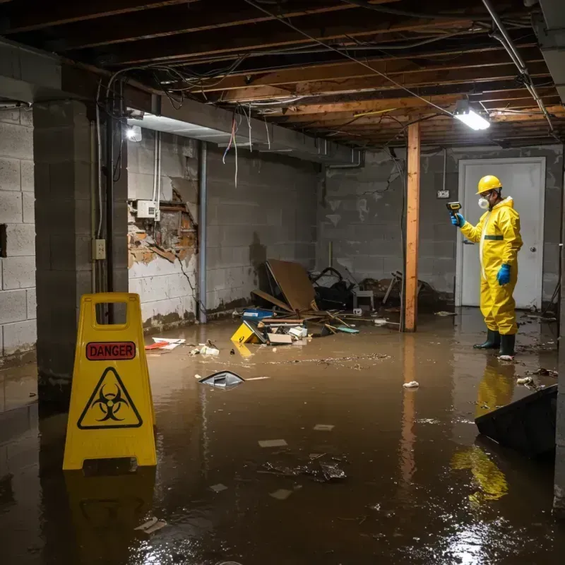 Flooded Basement Electrical Hazard in Chester Center, CT Property